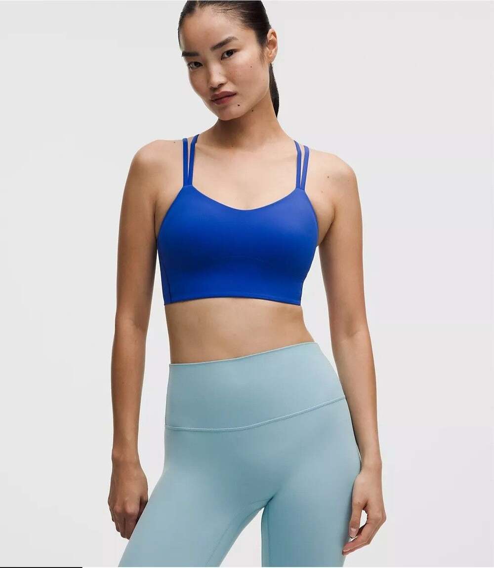 Lululemon Like a Cloud Longline Bra Blue B/C Cup